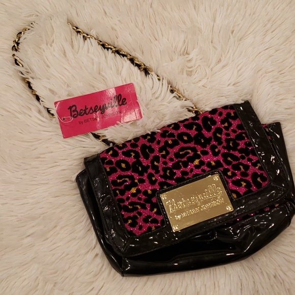 Betsey Johnson Handbags - Betseyville Betsey Johnson Cheetah Purse NWT